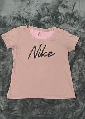 Nike Dri-FIT Women's Pink Short Sleeve Crew Neck T-Shirt Size M